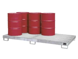 Systeem-Opvangbak Verzinkt 8x 200l 246l 210x 2650x 1300mm Rooster