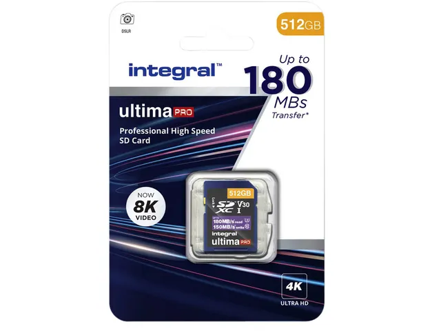 Geheugenkaart Integral SDXC 512GB