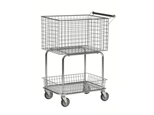 korfwagen,draagverm. 100kg,2etage(s),HxLxB 950x690x410mm