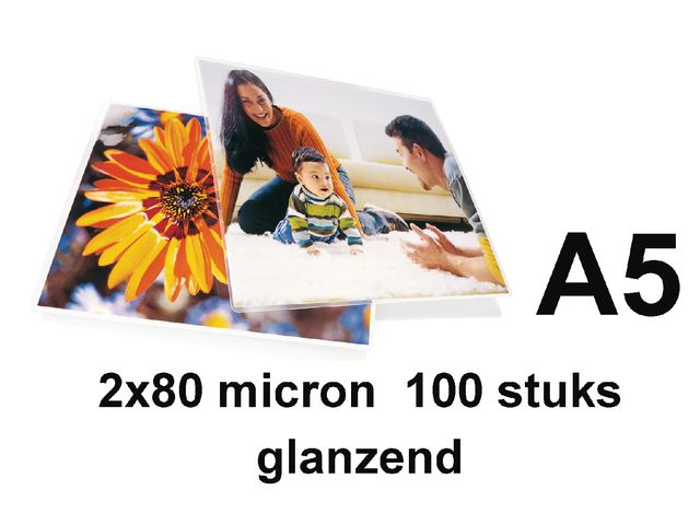 Lamineerhoes Gbc A5 80 micron glanzend | LamineerSystemen.nl