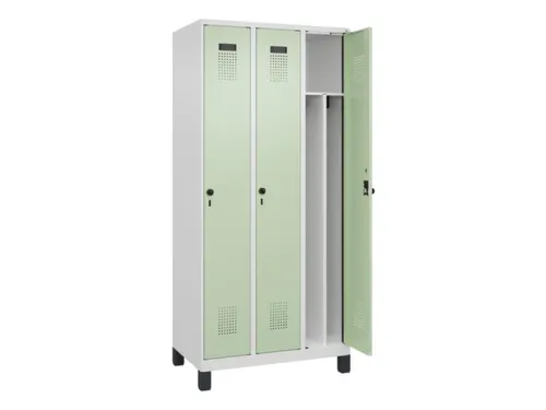 locker voor scheiding van kleding,HxBxD 1950x900x500mm,3vak