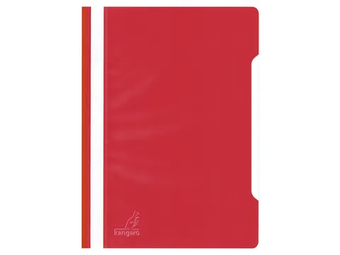 Snelhechtermap Kangaro A4 PP rood krimp a 25 stuks