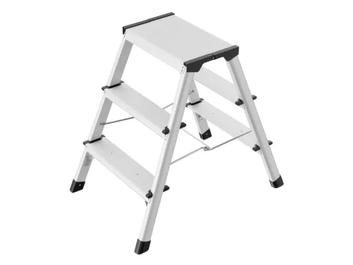 vouwtrapje bordes H 600mm 2x3treden HxBxD 600x445x640mm aluminium