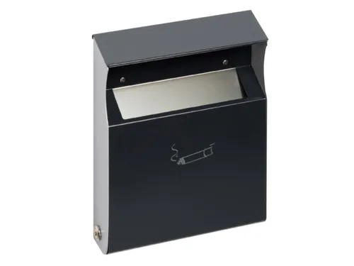Wandasbak Staalplaat 2 liter 300x230x60mm Antraciet Overkapping Slot