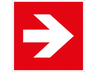 brandbeveiligingsbord,Pijl,pijl rechts/links,sticker,folie - 1