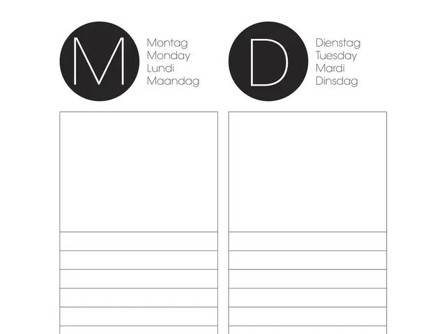 bureau onderlegger Sigel 42x29,7cm week planner kalender zwart