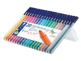 Kleurstift Staedtler 323 Triplus color à 20 kleuren - 2