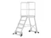 escalier mobile,estrade H 1,7m,7 à profilés antidérapants,alu