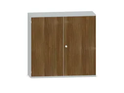 Kantoorkast 1150x1200x430mm Decor Romp Lichtgrijs Decor Front Noten