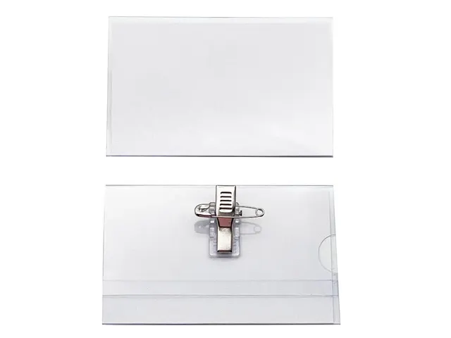 Badge 58x90mm Met Clip en Speld 50 Stuks