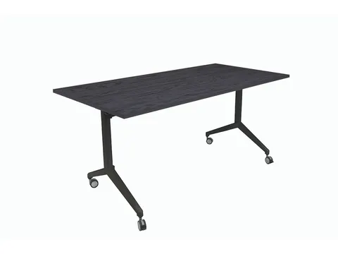 Schaffenburg Klaptafel 160x80cm houtprint schaduw 25mm zwart