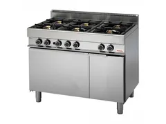 Gasfornuis 6 Zones met Heteluchtoven