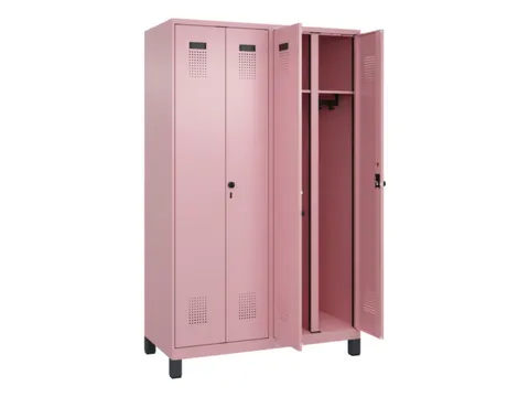 locker voor scheiding van kleding,HxBxD 1950x1200x500mm,4vak