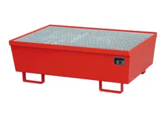 Opvangbak 2x 200l Opvangvol. 225l Rood 415x 1200x 800mm Rooster