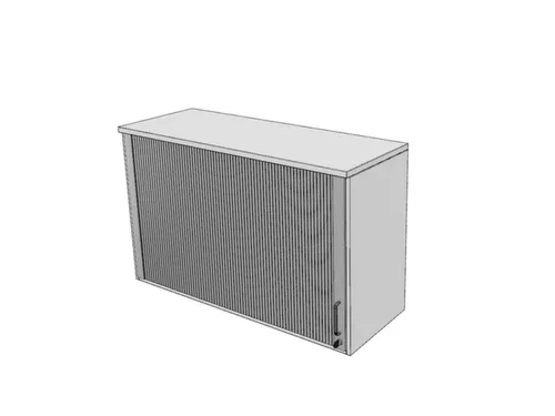 opzetkast,v. roldeurkast,HxBxD 740x1200x445mm,roldeur,cil.-slot,Bl-wit