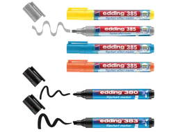 Edding 385 Flipchart effect marker Assorti + 380 en 383 6 stuks
