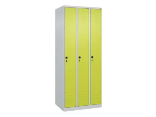 locker,HxBxD 1850x750x500mm,3vak,vak B 250mm,draaigrendel - 1