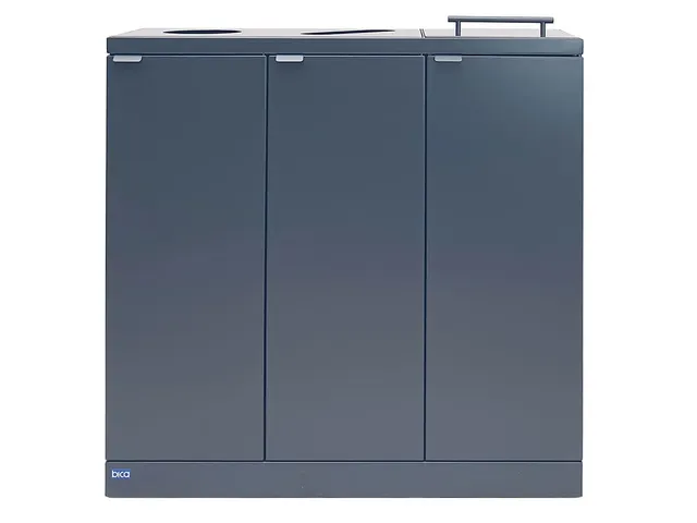 Bica 875 Afvalscheidingsunit 3x65 Liter Antraciet