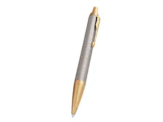 Balpen Parker IM Premium Warm Silver GT Medium Blauwe inkt - 7