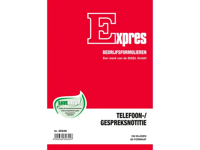 Telefoongespreksnotitieblok Sigel Expres A5 100 blad