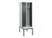 locker met bank,voor scheiding van kleding,HxBxD 2120x600x815mm,2vak