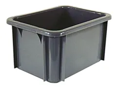 Stapelbak Pe Hxlxb 215X400X300Mm Inhoud 18L Grijs