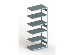 Inhaakstelling Aanbouwveld 2500x1000x600mm 6legborden Vaklast 150kg