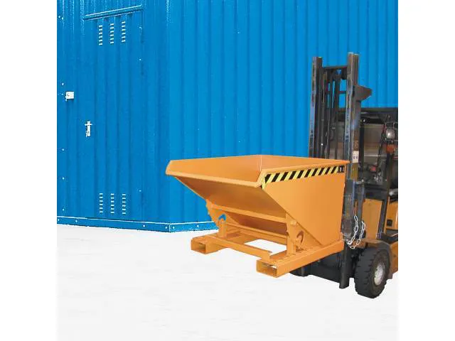 Kiepbak 1103x1070x1720mm 1.2m³ Afrolmechaniek Gelakt Ral5012