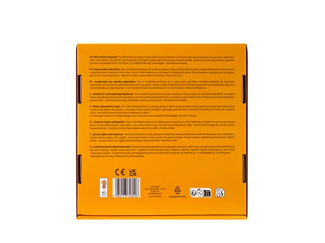 Kleurpotloden Bickids Multi Surface + 2 puntenslijpers ass 10kl 40st