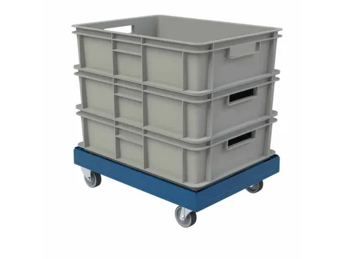 dolly,draagverm. 300kg,laadvl. LxB 814x612mm,platform doorbroken