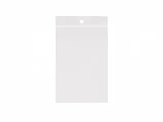 Gripsealzak 160x250mm Transparant 50 micron ldpe 5mm ophanggat - 2