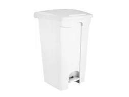 Contitop,afvalbak met pedaal 90L wit/VE:3