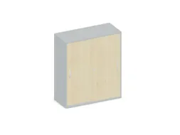 Schuifdeurkast 1150x1000x430mm Romp Lichtgrijs Decor Front Esdoorn
