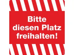 aanwijzing-combinatiebord,Deze plaats vrijhouden!,folie,rood/wit