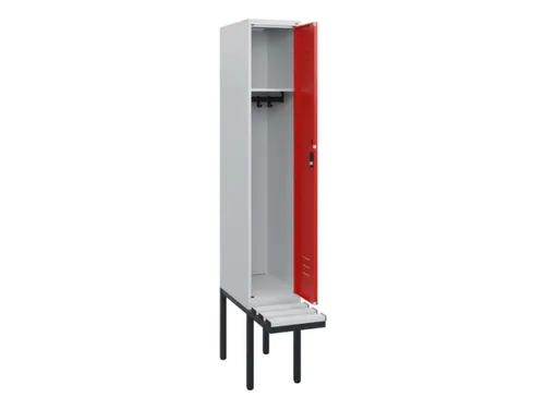 locker met bank,HxBxD 1950x300x815mm,1vak,vak B 300mm,cil.-slot