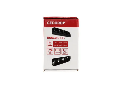 R05125006 Dubbele steeksleutelset kort SW6-17mm 6-delig