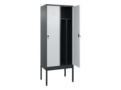 locker voor scheiding van kleding,HxBxD 2120x800x500mm,2vak