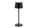 Lampe de table Securit MonteCarlo LED rechargeable dimmable noir