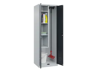schoonmaakkast,HxBxD 1850x600x500mm,links 4vakken - 3