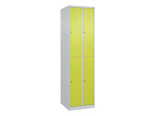dubbeldekse locker,HxBxD 1850x500x500mm,2x2vak.,vak B 250mm