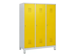 schoollocker,HxBxD 1630x1200x500mm,3vak,vak B 400mm,cil.-slot,voeten - 2