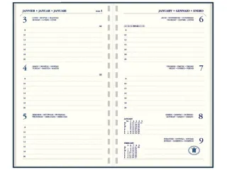 Agenda 2027 Ryam Memoplan 7 Suprema ringplasic 7dagen/2pagina's bordea - 2