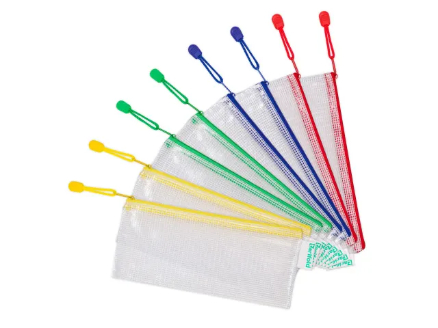 Opbergtas Djois met rits 250x130mm assorti