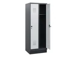 schoollocker,HxBxD 1630x600x500mm,2vak,vak B 300mm,draaigrendel,sokkel