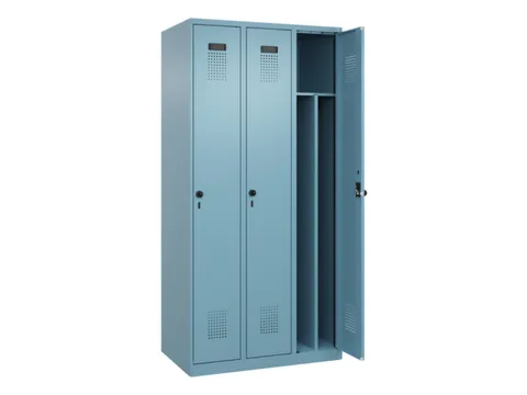 locker voor scheiding van kleding,HxBxD 1850x900x500mm,3vak