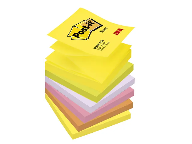 Memoblok 3M Post-it Z-Note R330 76x76mm neon rainbow
