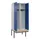 locker met bank,voor scheiding van kleding,HxBxD 2120x800x815mm,2vak