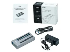 Usb 3.0 Charging Hub 7-poorts + Power Adapter 36 W