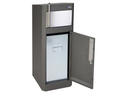 afvalbak,25l,HxBxD 835x315x336mm,brandbeveiligingsklasse A1
