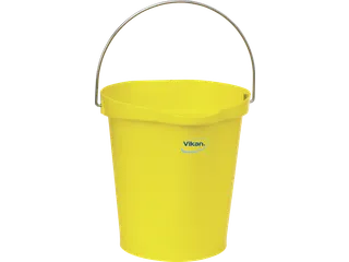 Hygiene 5686-6 emmer 12 liter geel maatverdeling en schenktuit - 1